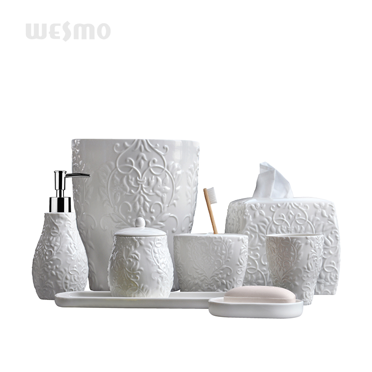 2022 Hot Sale Custom Liquid Soap Dispensers Ceramic Bath Accessories Baby